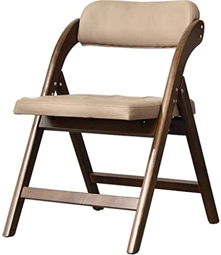 Aioneer Massivholz Klappstuhl Home Rückenlehne Stühle Klapp Esszimmerstuhl Büro Computer Stuhl Hocker Tragbarer Klapphocker-Light Gray-Old Wood von Aioneer