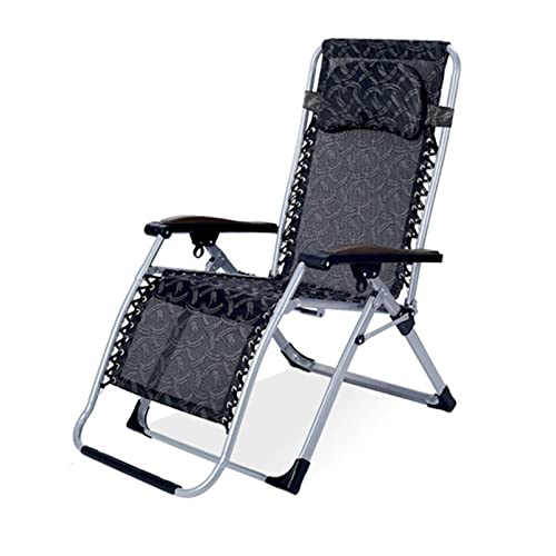 Aioneer Übergroße, Extra Breite Terrassenstühle Mit Netzrückenlehne Und Zero Gravity-Funktion, Klappbarer XL-Terrassen-Loungesessel Mit Gepolsterter Sitzfläche Für Den Pool, Hint von Aioneer