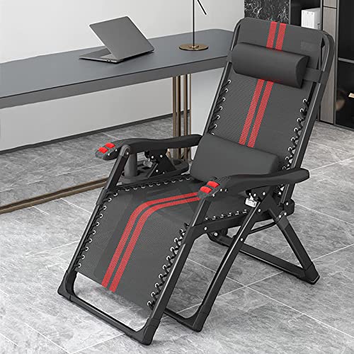 Aioneer Zero Gravity Chairm Loungesessel Mit Tablett Für Drinnen Und Draußen, Ergonomischer Terrassen-Liegestuhl, Klappbarer Liegestuhl Für Erwachsene, Tragkraft 158 Kg von Aioneer