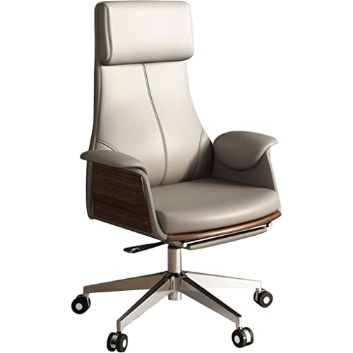 Ergonomischer Bürostuhl Mit Verstellbaren Armlehnen. Robustes Design Für Lange Meetings. Bequeme Unterstützung Für Verbesserte Produktivität.-Grigio-115-122 * 55cm von Aioneer
