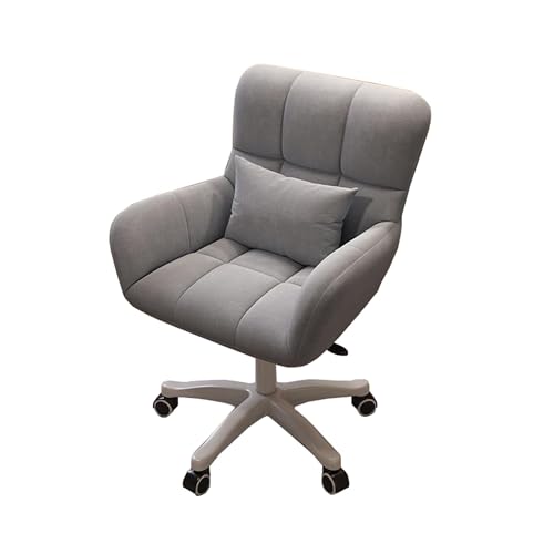 Ergonomischer Drehstuhl Für Den Schreibtisch – 360° Drehbarer Bürostuhl Mit Rollen, Armlehnen Und Lordosenstütze, Bequemer Und Einfach Zu Montierender Computerstuhl Für Z-Gray1-Height 70-80CM von Aioneer