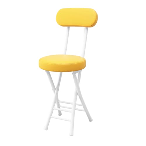 Klappbarer Barhocker Mit Rückenlehne – 47 cm Gepolsterter Küchenstuhl Für Garten, Wohnzimmer, Camping & Angeln – Stilvolles Gelb – 1Er-Set-One Color-Set of 1 Klappbarer Barhocker Mit Rückenlehne – 47 cm Gepolsterter Küchenstuhl Für Garten, Wohnzimmer, Camping & Angeln – Stilvolles Gelb – 1Er-Set-One Color-Set of 1 von Aioneer