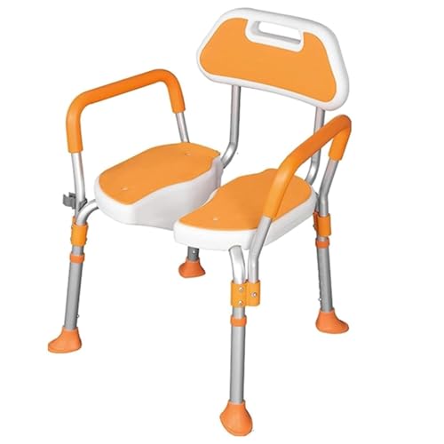 Klappbarer Duschstuhl Mit Armlehnen Und Rückenlehne – 159 Kg, 5-Stufig Verstellbare rutschfeste Füße, Aussparungsdesign Für Einfaches Privates Waschen Für Senioren, Klappbarer Duschstuhl Mit Armlehnen Und Rückenlehne – 159 Kg, 5-Stufig Verstellbare rutschfeste Füße, Aussparungsdesign Für Einfaches Privates Waschen Für Senioren, von Aioneer