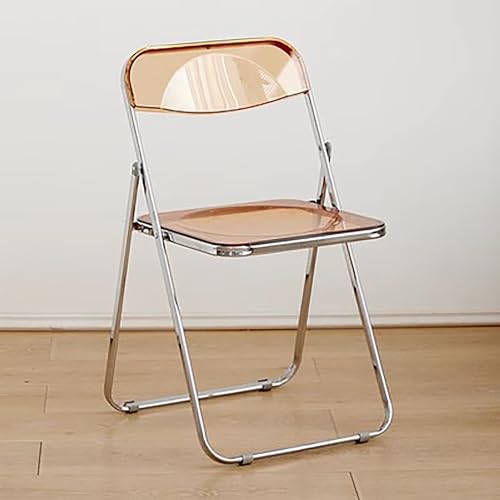 Moderner Stapelbarer Acryl-Klappstuhl Ohne Armlehnen Für Esszimmer, Bequemer Eventstuhl, Leichtes Kunststoff-Design, Vielseitig Einsetzbar von Aioneer