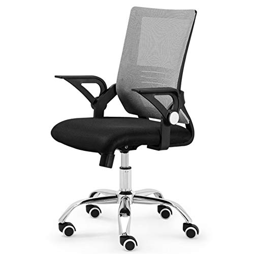 Sessel Ergonomischer Bürostuhl Klappbare Armlehne Bürostuhl Atmungsaktive Rückenlehne Kippfunktion Einfach Zu Installierender Computerstuhl Traglast 120 Kg Chaser of Ligh-Grey von Aioneer