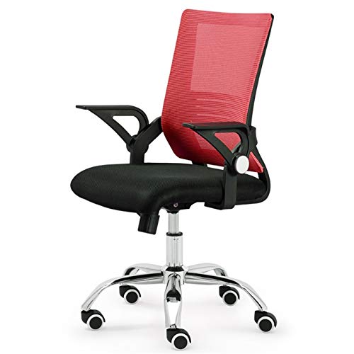 Sessel Ergonomischer Bürostuhl Klappbare Armlehne Bürostuhl Atmungsaktive Rückenlehne Kippfunktion Einfach Zu Installierender Computerstuhl Traglast 120 Kg Chaser of Ligh-Red von Aioneer