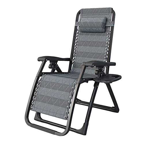 Zero Gravity Chair XL Übergroße Gartenstühle Für Erwachsene Robuster, Klappbarer Chaiselongue-Sessel Für Den Außenbereich Verstellbarer Camping-Lounge-Sessel von Aioneer