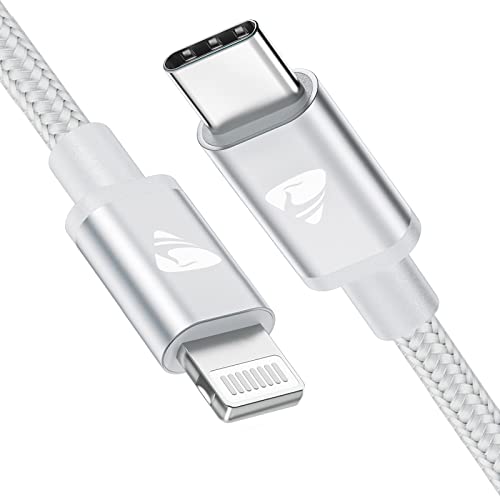 Aioneus Lightning Kabel USB C, iPhone Ladekabel 2M Apple MFi Zertifiziert USBC auf Lightning Kabel Nylon Power Delivery Schnellladekabel USB C für iPhone 14 13 12 11 Pro Max XS XR 8Plus von Aioneus