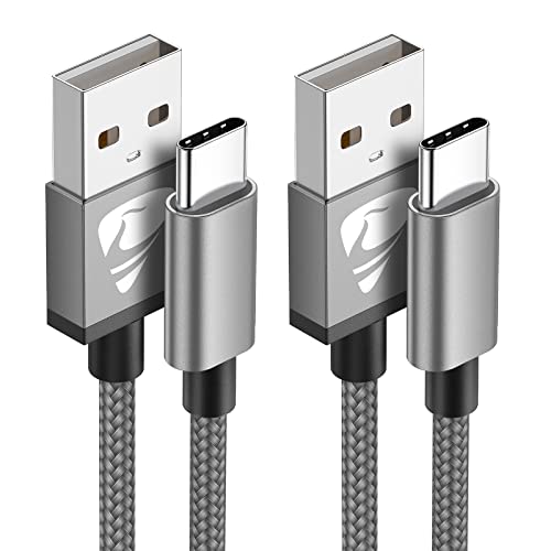 USB C Kabel 3.1A 2Stück USB Typ C Ladekabel Nylon USB auf USB C Kabel für Samsung Galaxy S23 S22 S21 S20 S10 S9 S8 A53 A52 A51 A71 A72 A13 A21s, Note 20/10/9/8, Huawei P40 P30 P20, Xiaomi (1M) von Aioneus