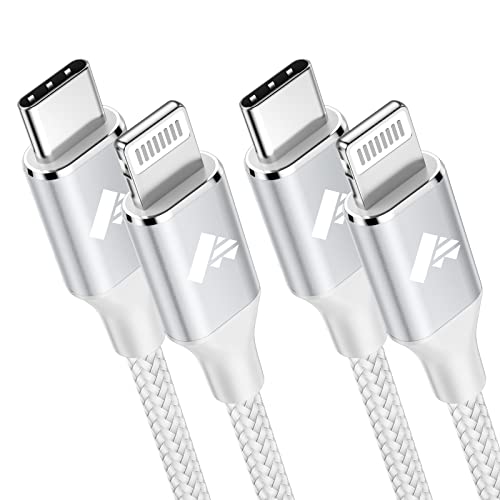 Aioneus USB C Lightning Kabel 1M 2Pack, [MFi-Zertifiziert] iPhone Schnellladekabel Power Delivery Nylon Fast USB Typ C Lightning Ladekabel für iPhone 14/13/13 Pro/12/12 mini/11 Pro Max/X/XS/XR/8 Plus von Aioneus