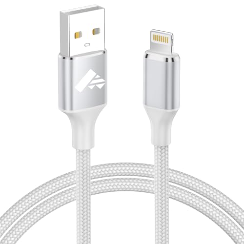 Aioneus iPhone Ladekabel, Lightning Kabel 2M Apple MFi Zertifiziert USB A auf Lightning Kabel Nylon Power Delivery Schnellladekabel für iPhone 14 13 12 11 Pro Max XS XR 8Plus von Aioneus