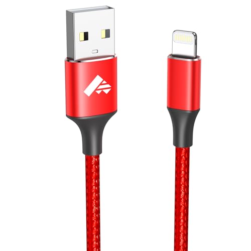 Aioneus iPhone Ladekabel, Lightning Kabel 1.8M iPhone Schnellladekabel MFi Zertifiziert iPhone Kabel Nylon USB Lightning Kabel für iPhone 14 13 12 11 Pro Max Mini XS XR X 8 7 6 6s Plus 5 SE 2020,iPad von Aioneus