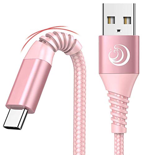 Aioneus USB C Kabel, [ 2Stück 2m ] 3A Schnellladekabel USB C Nylon Ladekabel USB C Fast USB Typ C Ladekabel für Samsung Galaxy S23 S22 S21 S20 S10, A51 A50 A53 A70 A71 A20E,Google Pixel, Sony Xperia von Aioneus