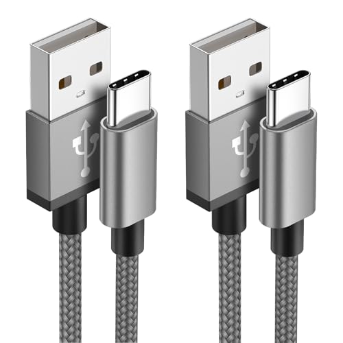 USB C Kabel 3M [2 Stück] Ladekabel Usb C 3.1A Typ C Schnellladekabel Nylon USB A auf USB C Ladekabel für Samsung Galaxy S24 S23 S22 S21 S20 Note 10, A53 A52 A33 iPhone 16 15 Pro Max von Aioneus
