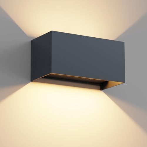Aipsun 24W Außenlampe Außenwandleuchte Anthrazit,Aussenleuchte Aussenlampe Wand UP Down,Wandleuchten Innen/Außen Mit Einstellbar Abstrahlwinkel,IP65,Warmweiß 3000K Aipsun 24W Außenlampe Außenwandleuchte Anthrazit,Aussenleuchte Aussenlampe Wand UP Down,Wandleuchten Innen/Außen Mit Einstellbar Abstrahlwinkel,IP65,Warmweiß 3000K von Aipsun