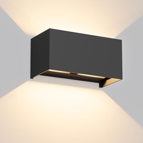 Aipsun 24W Außenlampe Außenwandleuchte Schwarz, Aussenleuchte Aussenlampe Wand UP Down, Wandleuchten Innen/Außen Mit Einstellbar Abstrahlwinkel, IP65, Warmweiß 3000K Aipsun 24W Außenlampe Außenwandleuchte Schwarz, Aussenleuchte Aussenlampe Wand UP Down, Wandleuchten Innen/Außen Mit Einstellbar Abstrahlwinkel, IP65, Warmweiß 3000K von Aipsun