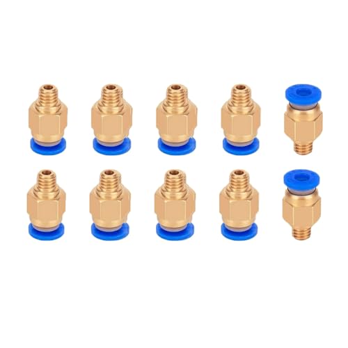 Aiqeer 10 Stück 3D Drucker PC4-M6 Pneumatik Verbinder, PC4-M6 Pneumatik Schnellverbinder Aiqeer 10 Stück 3D Drucker PC4-M6 Pneumatik Verbinder, PC4-M6 Pneumatik Schnellverbinder von Aiqeer