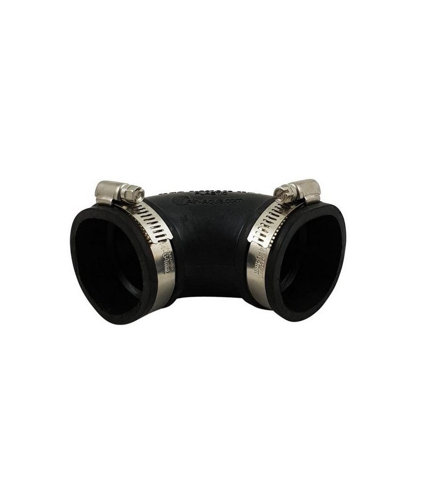 Air Aqua Muffenstopfen Flexibler Bogen 50 mm 90 Grad Flex Fitting für Rohre Gummibogen, Rohrv von Air Aqua