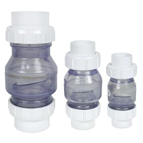 Transparentes PVC Rückschlagventil 110mm Ø von AirAqua inkl. Klebeverbindungen von Air Aqua