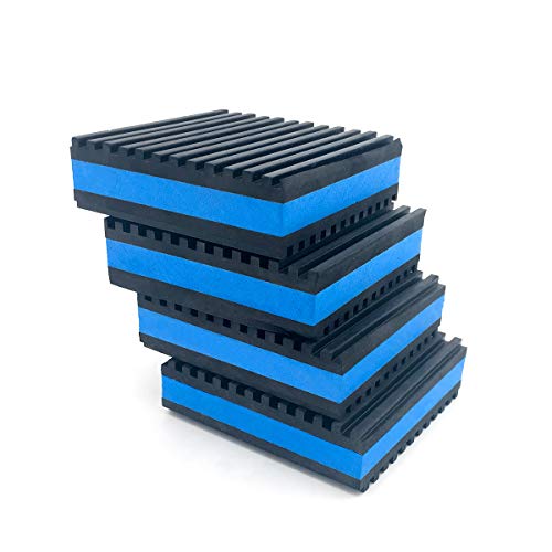 Air Jade Anti-Vibrationspads aus Gummi, 2 x 5,1 x 2,2 cm, robuste EVA-Vibrationsisolationspads, Matten für HVAC, Unterlegscheiben, Kompressoren, Laufbänder, Klimaanlage, 4 Stück von Air Jade