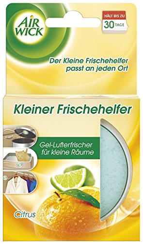 Air Wick 4002448075707 Kleiner Frischehelfer Gel, Lufterfrischer Citrus (12-er Pack) von Air Wick