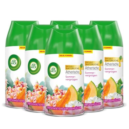 Air Wick 4002448081821 Life Scents Freshmatic Max Nachfüller, Sommer Vergnügen (6-er Pack) von Air Wick