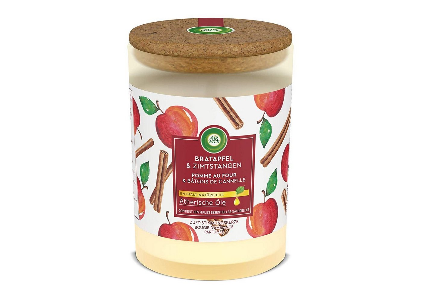 Air Wick Duftkerze Air Wick Duft Stimmungskerze Bratapfel & Zimtstangen 185g Air Wick Duftkerze Air Wick Duft Stimmungskerze Bratapfel & Zimtstangen 185g von Air Wick