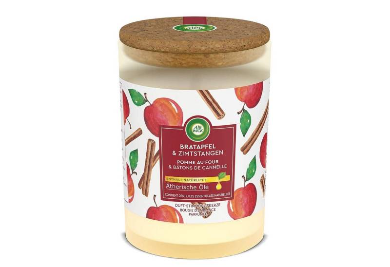 Air Wick Duftkerze Air Wick Duft Stimmungskerze Bratapfel & Zimtstangen 185g Air Wick Duftkerze Air Wick Duft Stimmungskerze Bratapfel & Zimtstangen 185g von Air Wick