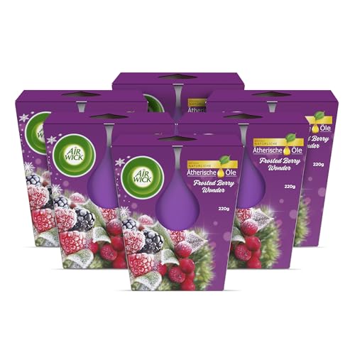 Air Wick Große Wohlfühl-Duftkerze Frosted Berry Wonder 6x105g Air Wick Große Wohlfühl-Duftkerze Frosted Berry Wonder 6x105g von Air Wick