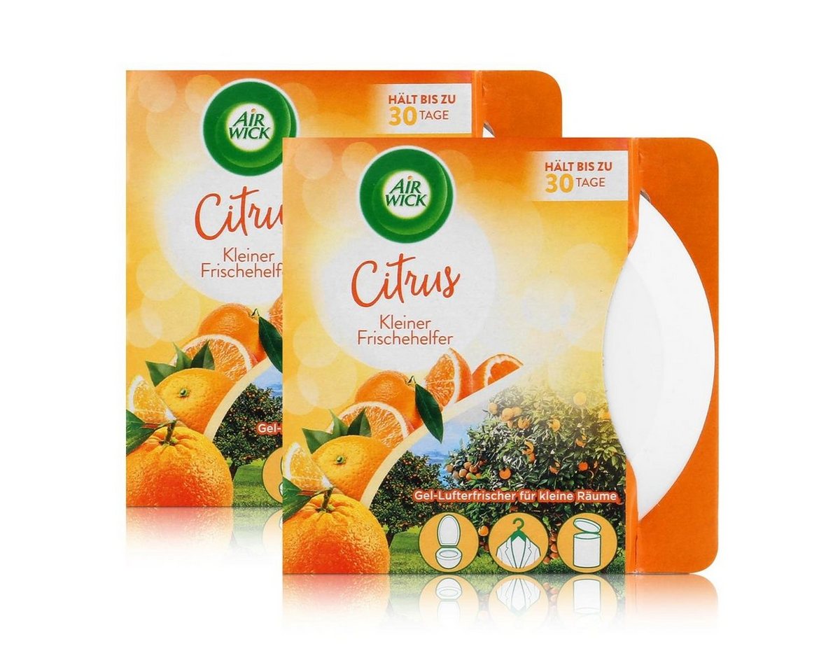 Air Wick Raumduft Air Wick Gel-Lufterfrischer Kleiner Helfer Citrus - Raumduft (2er Pack von Air Wick