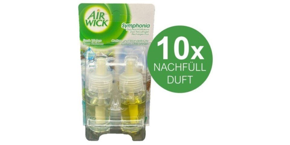 Air Wick Raumduft Fresh Waters / Cotton & Mandelblüte Duftölflakon Nachfüller 2x10ml - (5-St) von Air Wick