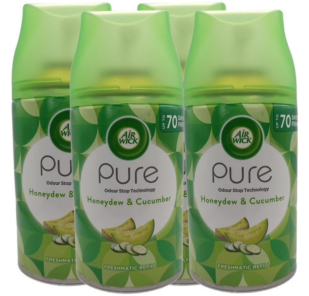 Air Wick Raumduft Honeydew & Cucumber / Honigmelone & Gurke (4 x 250ml, 4-St), Airwick Freshmatic Nachfüller von Air Wick