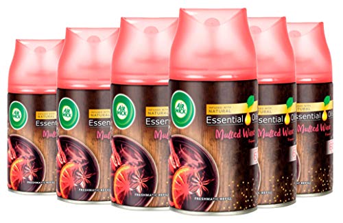 Airwick 6 x Nachfüller - Mulled Wine - für Freshmatic Max - 250 ml von Air Wick