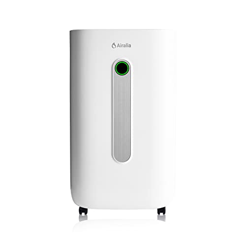Airalia AIR-DH20 Luftentfeuchter Elektrisch 20L Luft Entfeuchtung pro Tag - Raumentfeuchter mit Schlauch Ablauf, 6,5L Tank, 195m³ Durchsatz/Stunde - Räume bis 40m² - Raumluftentfeuchter Dehumidifier von Airalia