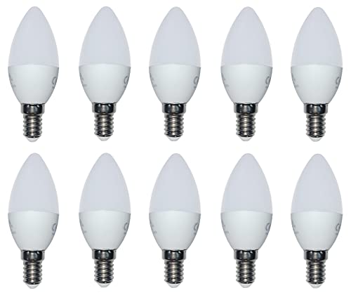 AIRAM 10 Stück LED Lampe Kerze E14 3,5W Watt 250 Lumen Warmweiß Glühlampe von AIRAM