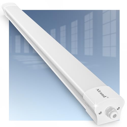 Airand Feuchtraumleuchte Led 90CM, Werkstattlampe 30W 3000LM, IP66 Wasserdicht kellerlampe, GaragenLampe mit 5000K Kaltweiß, led leuchtstoffröhre für deckenleuchte feuchtraum,garage, Werkstatt, Keller von Airand