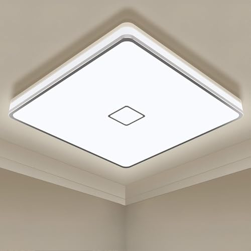 Airand Badlampe 24W LED Deckenleuchte Bad LED Deckenlampe IP44 Wasserdicht Badezimmer Lampe Ø32.5CM Deckenlampe Für Wohnzimmer Schlafzimmer Kinderzimmer 2050LM Deckenleuchte Küche 4000K Neutralweiß von Airand