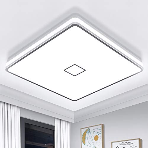 Airand Deckenlampe Bad Deckenleuchte LED 24W Badlampe IP44 Wasserdicht Badezimmer Lampe Ø32.5CM Deckenleuchte Für Bad Wohnzimmer Küche 2050LM Deckenlampe Balkon Korridor Flur 5000K Kaltweißes von Airand