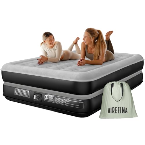 Airefina Luftbett 2 Personen, Luftmatratze Selbstaufblasend mit Integrierter Elektrischer Pumpe, Premium Gästebett, Aufblasbare Matratze für Camping & Heimgebrauch - 152 x 203 x 41cm Airefina Luftbett 2 Personen, Luftmatratze Selbstaufblasend mit Integrierter Elektrischer Pumpe, Premium Gästebett, Aufblasbare Matratze für Camping & Heimgebrauch - 152 x 203 x 41cm von Airefina
