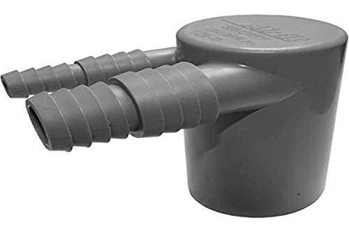 Airfit Doppel-Anschlusswinkel für Waschmaschine und Kondenstrockner DN 40 grau 50042WTW ø 8,1-11,8 mm & ø 14,5-20,3 mm von Airfit