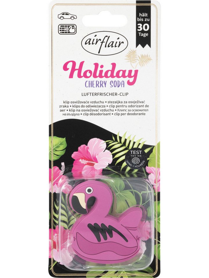 Airflair Raumduft airflair Lufterfrischer Clip Holiday Flamingo von Airflair