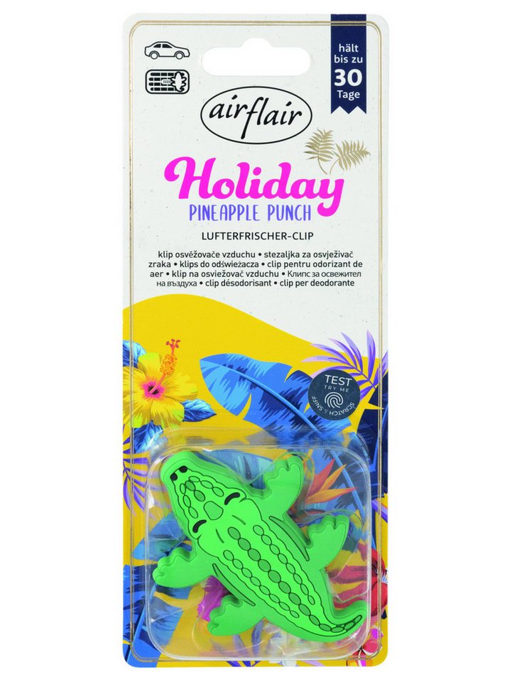 Airflair Raumduft airflair Lufterfrischer Clip Holiday Krokodil von Airflair