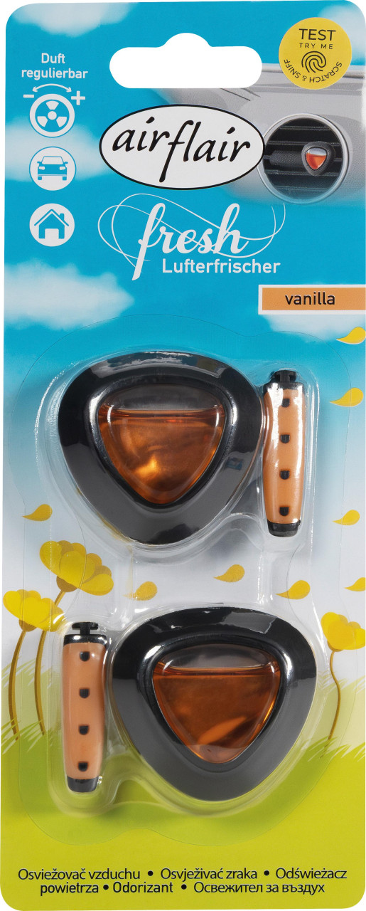 airflair Lufterfrischer Clip Double Diffusor Vanille von Airflair