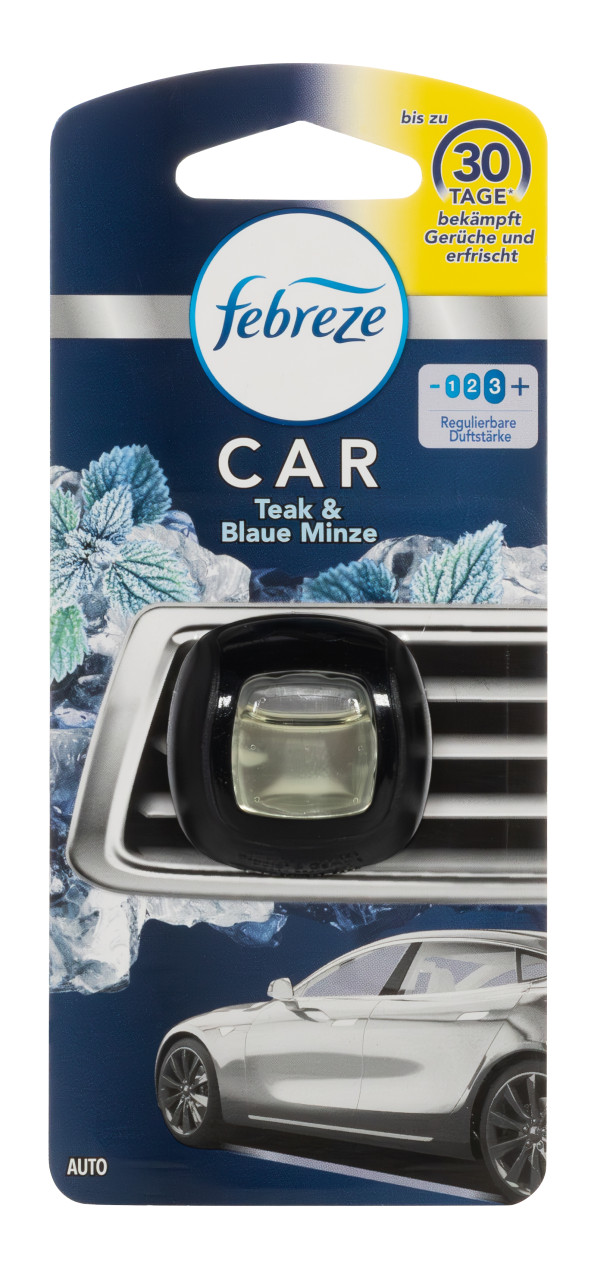 airflair Lufterfrischer Clip Febreze Car Teak & Blaue Minze von Airflair