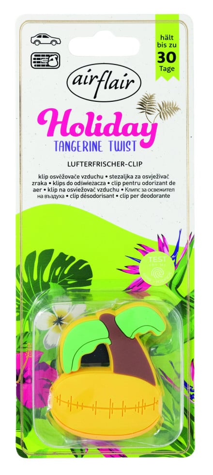 airflair Lufterfrischer Clip Holiday Palme Tangerine Twist von Airflair