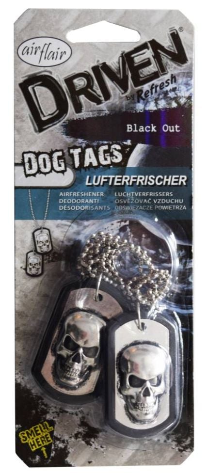 airflair Lufterfrischer Driven Dog Tags Black Out von Airflair
