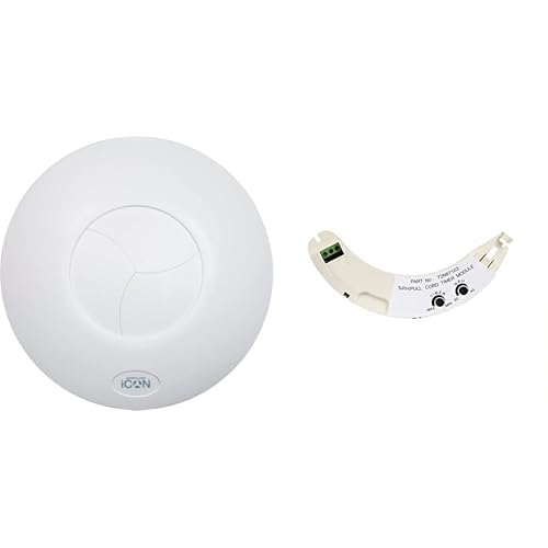 Airflow® iCON 30 Badezimmer-Abluftventilator mit einstellbarem Humidity/Timer Modul | 100 mm / 4", Luftstrom 33 l/s | Niedriger Verbrauch 10,7 W, leiser Iris-Verschluss | 3 Jahre Garantie von Airflow