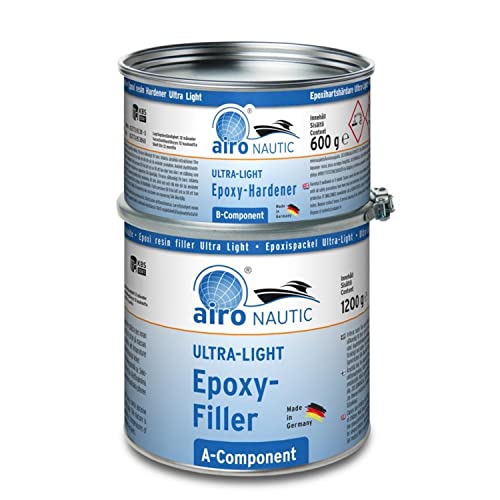 Nautic ultra light 1,8kg Epoxidharzspachtel schnell härtend gut schleifbar hervorragende Haftung leichter als Wasser Bootsreparatur Karosseriearbeiten Nautic ultra light 1,8kg Epoxidharzspachtel schnell härtend gut schleifbar hervorragende Haftung leichter als Wasser Bootsreparatur Karosseriearbeiten von Airo