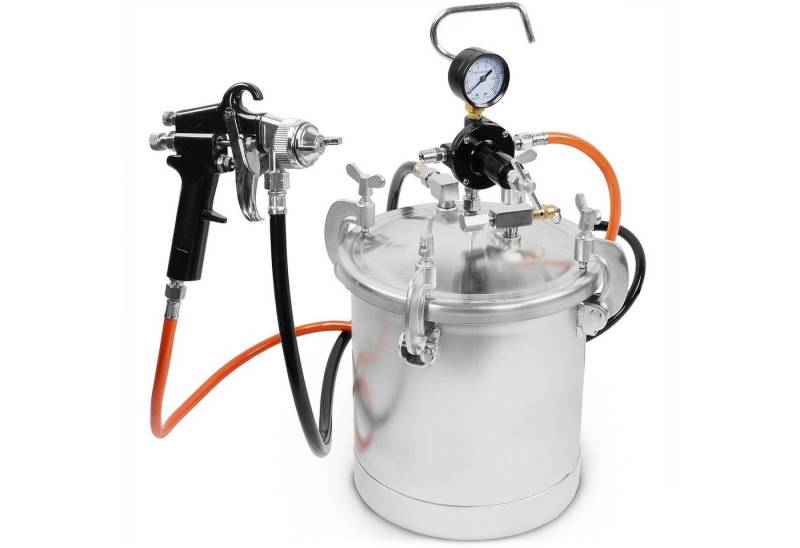 Airpress Druckluft-Schlagschrauber Farbspritzpistole mit 8,5 l Druckbehälter 3,5 bar Typ 45202 von Airpress