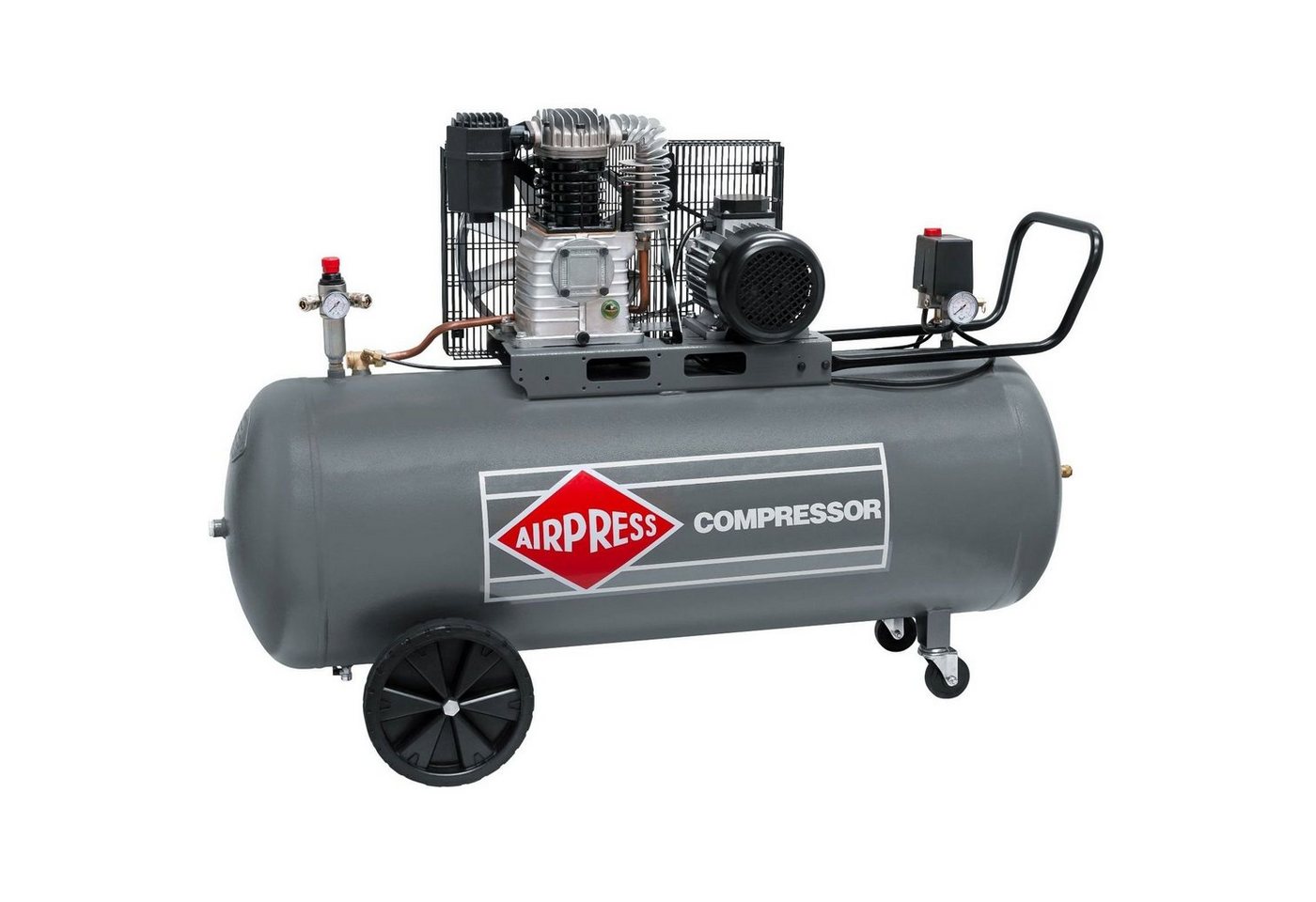 Airpress Kompressor Druckluft- Kompressor 4,0 PS 200 Liter 10 bar HK600-200 Typ 360564, max. 10 bar, 200 l, 1 Stück von Airpress